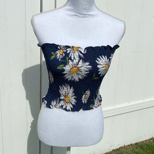 NWOT Floral Smocked Tube Top